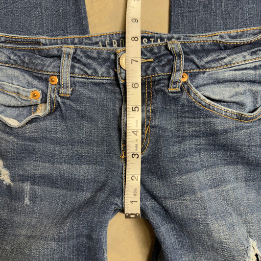 Aeropostale Skinny Jeans Womens 4 Short Blue