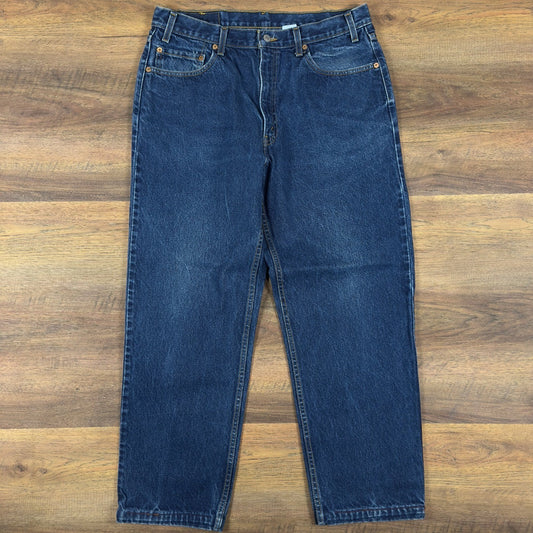 Vintage 90s Levis 550 Straight Jeans Mens 36x30 Medium Wash