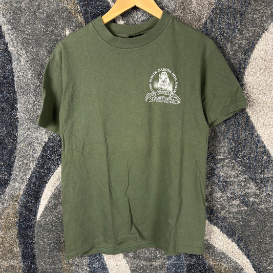 Vintage 1999 Harley Davidson HOG Rally T-Shirt Mens M Green