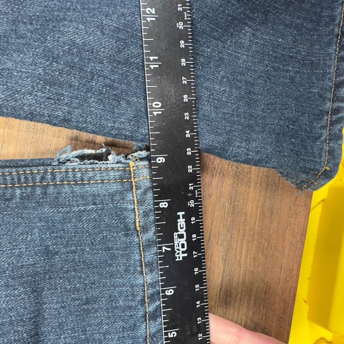 Carhartt Fleece Lined Jeans Mens 38x34 Dark Wash Workwear