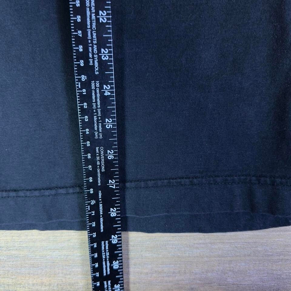 Vintage Woolrich Henley Long Sleeve Shirt Mens L Black