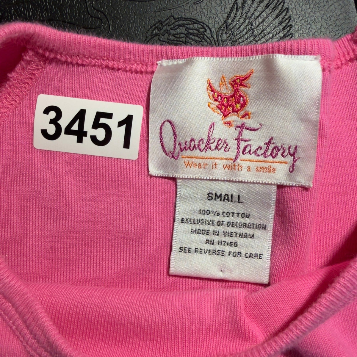 Quacker Factory Heart Rhinestone Top Womens Small Pink Coquette Y2K Style 3451