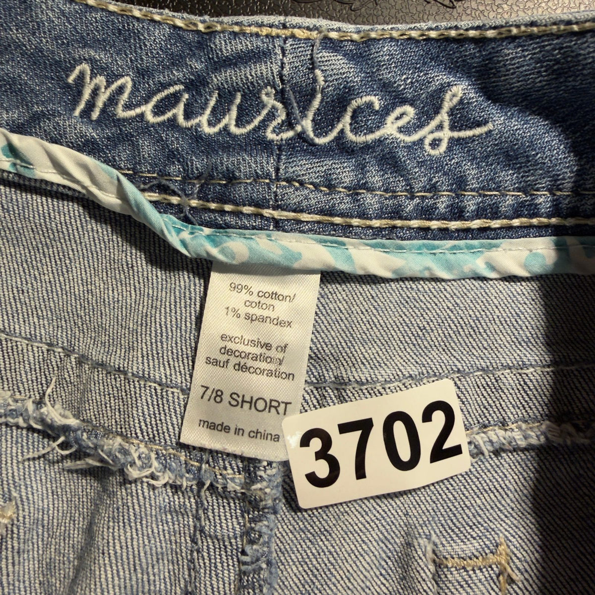 Maurices Baggy Bootcut Jeans Womens 7/8 Short Blue