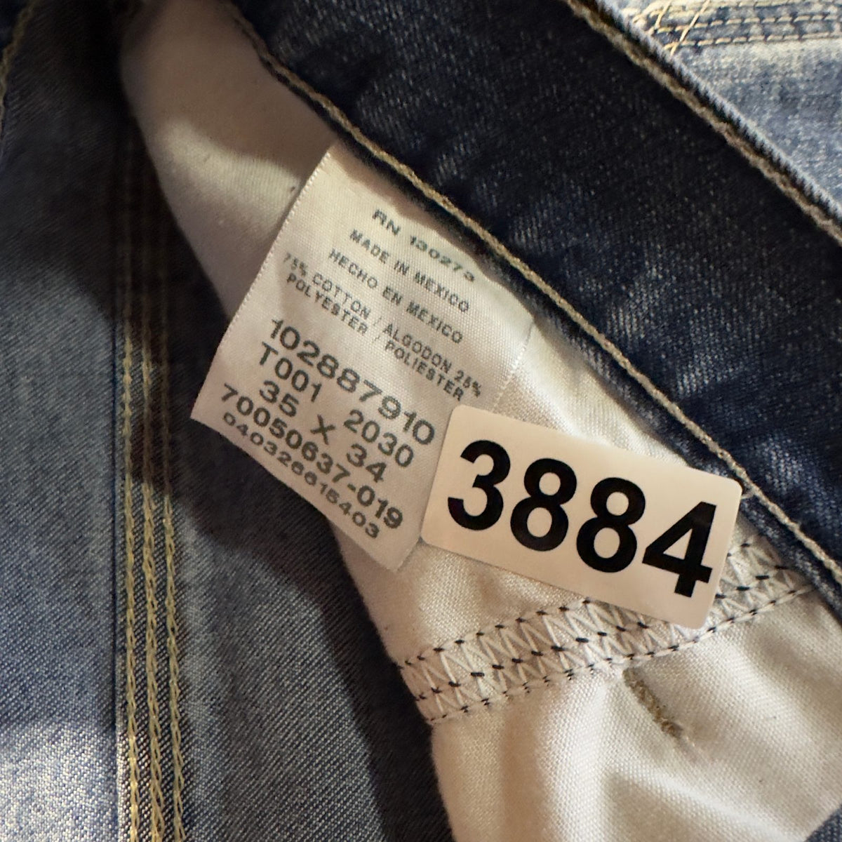 Lee Carpenter Jeans Mens 35x34 Medium Wash Baggy