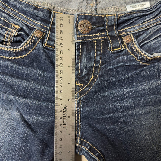 Silver Jeans Aiko Slim Bootcut Womens 26x33 Dark Wash