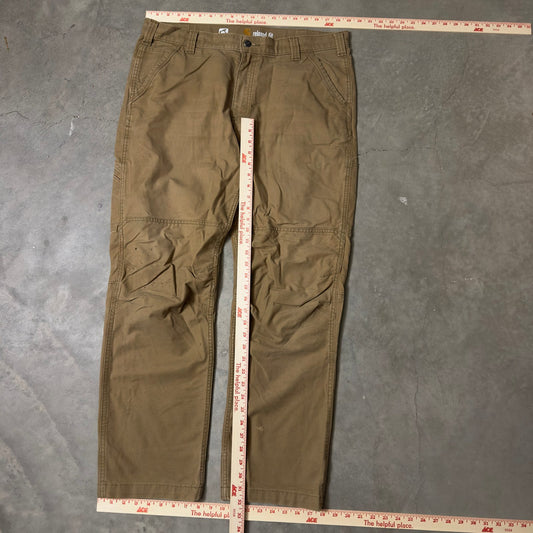 Carhartt Full Swing Carpenter Pants Mens 38x32 Tan Baggy