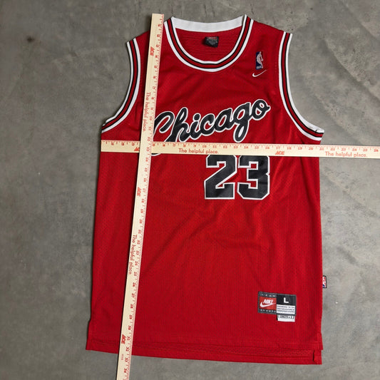 Vintage Nike Chicago Bulls Jordan Jersey Mens L Red 90s NBA