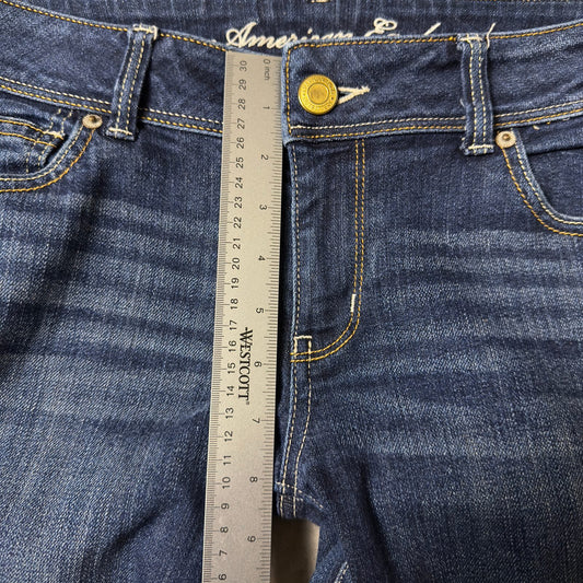 American Eagle Slim Boot Jeans Womens Size 12 Dark Wash