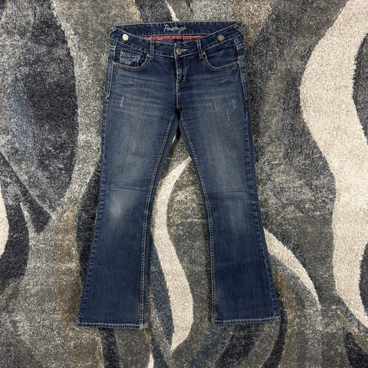 Y2K Amethyst Bootcut Jeans Womens 3 Dark Wash Embellished