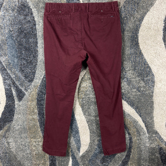 Vintage Polo Ralph Lauren Chino Pants Mens 36x34 Burgundy