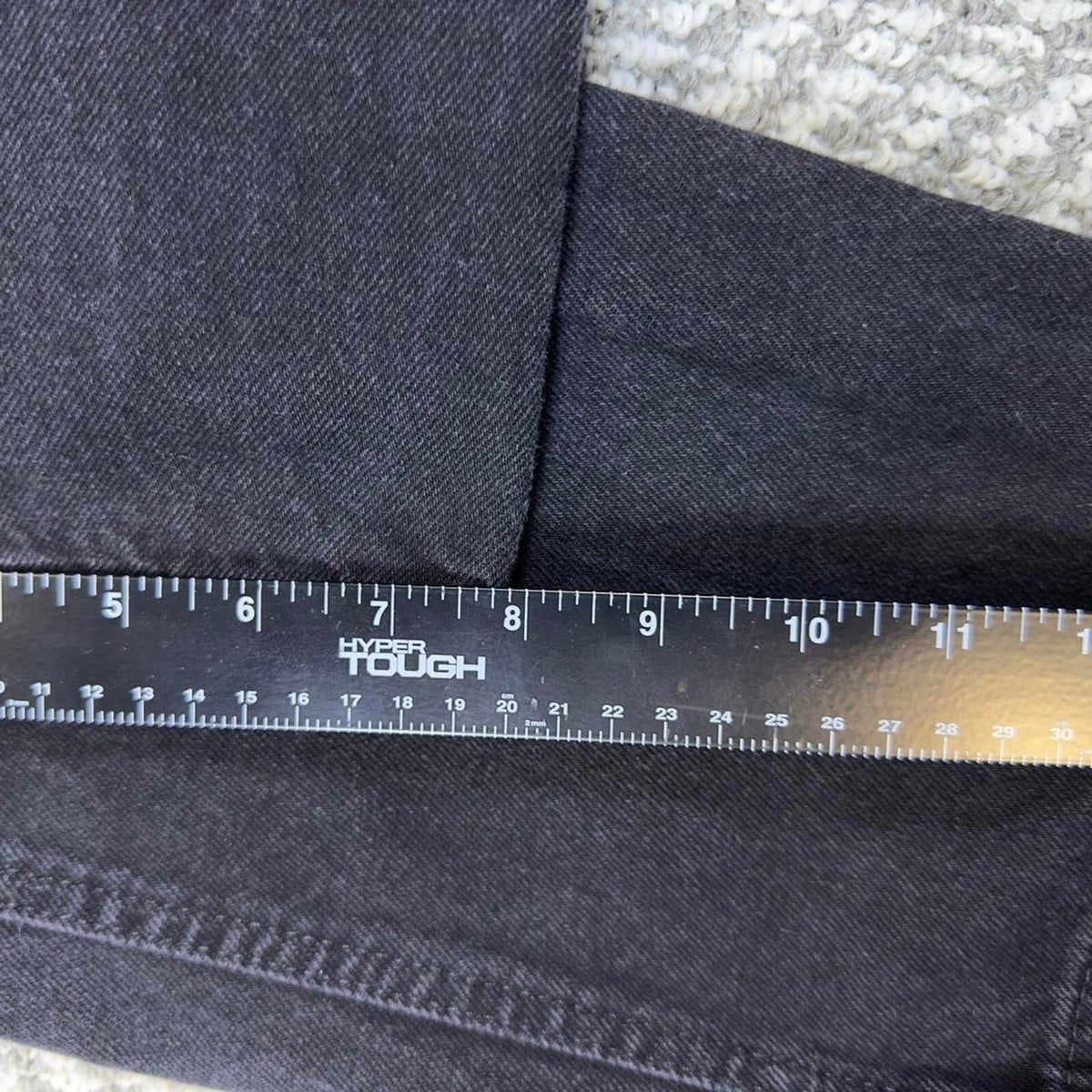 Rustler Black Jeans Men 34x29 Cotton Straight Leg Denim