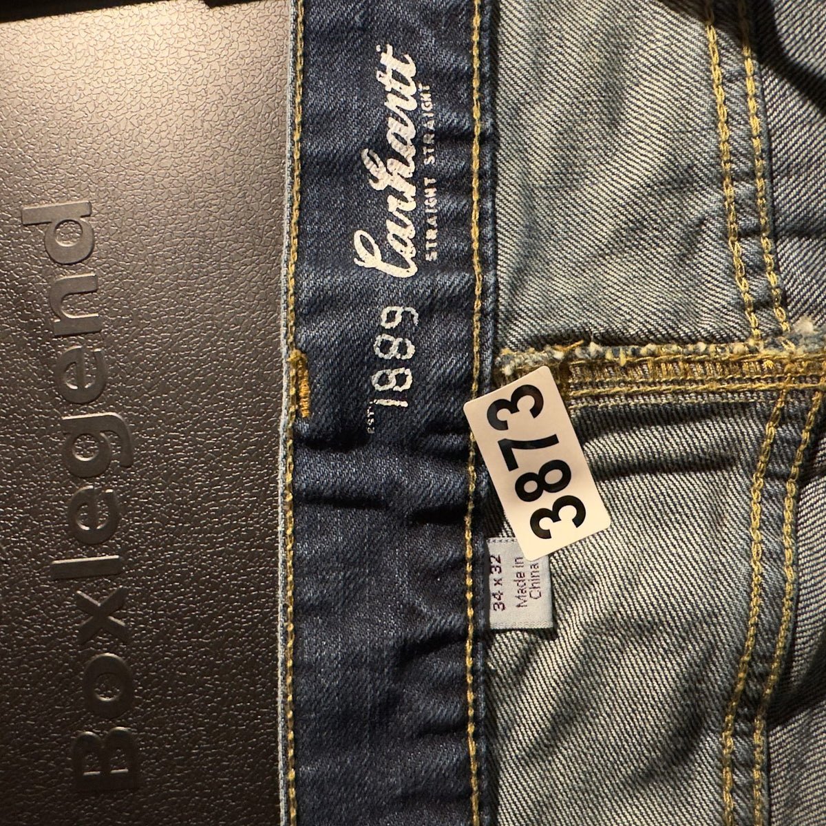 Carhartt 1889 Straight Jeans Mens 34x32 Blue Denim
