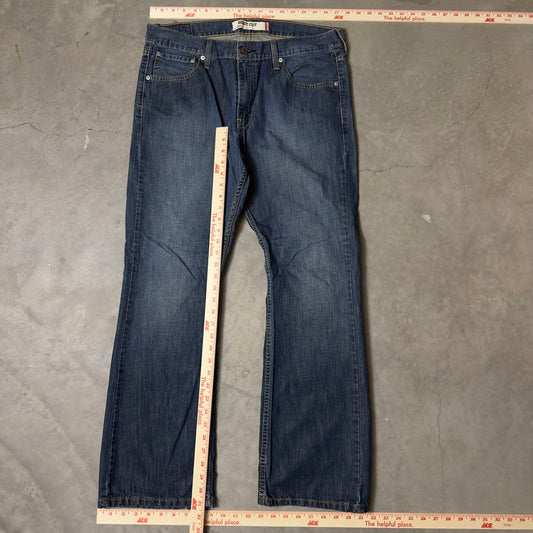 Levi's 527 Boot Cut Jeans Mens 34x30 Dark Wash Streetwear