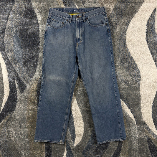 Y2K Nautica Loose Fit Jeans Mens 32x30 Medium Wash Baggy