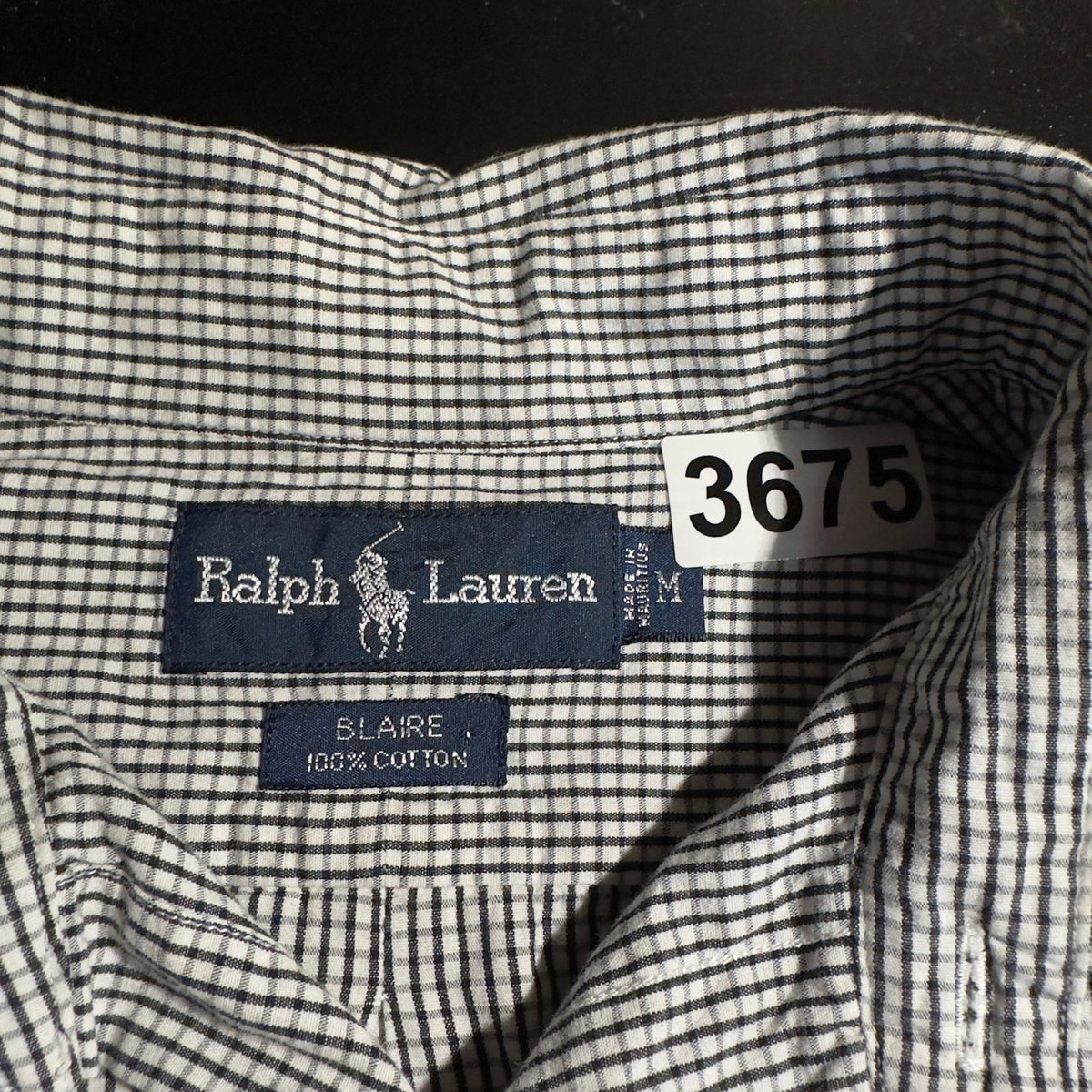 Ralph Lauren Blaire Check Shirt Mens M Cotton