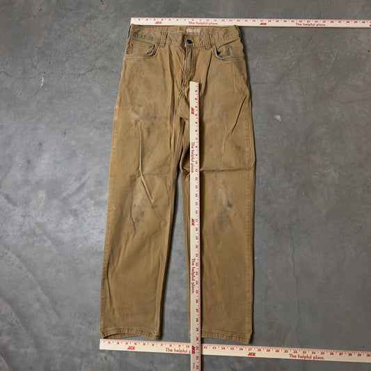 Carhartt Relaxed Fit Pants Mens 30x32 Tan Baggy Workwear