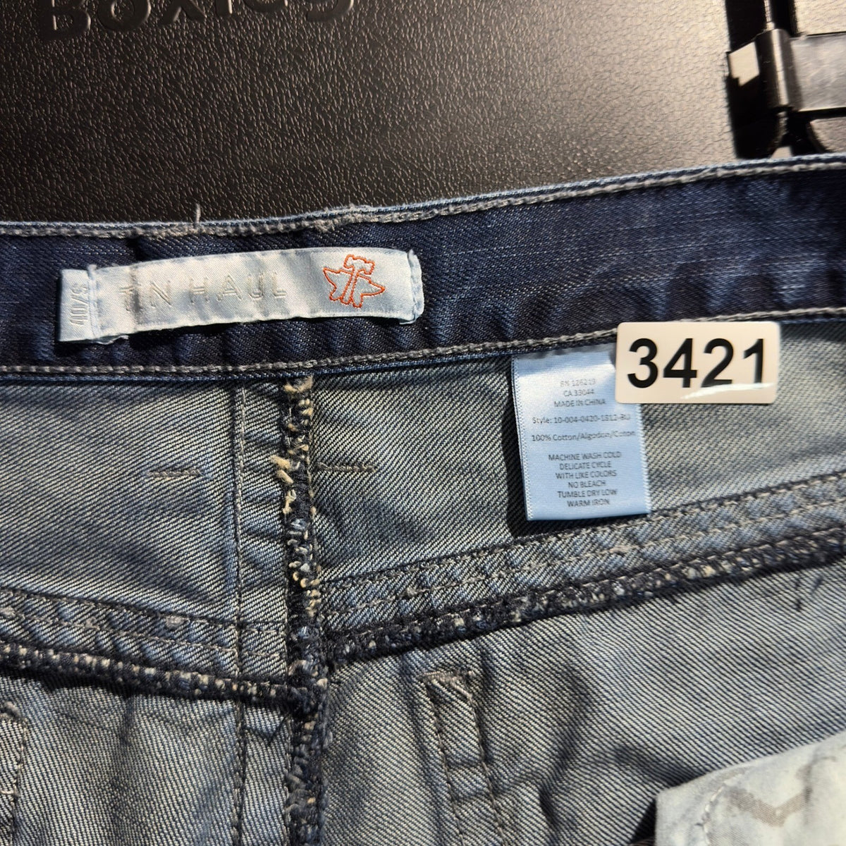Tin Haul Straight Leg Jeans Mens 40x31 Blue Western Baggy Workwear Rodeo Denim