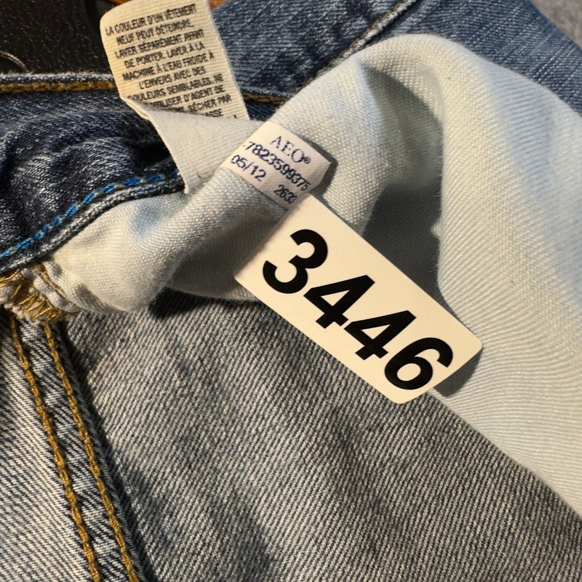 Vintage Y2K American Eagle Jeans Mens 33x30 Blue Baggy Straight