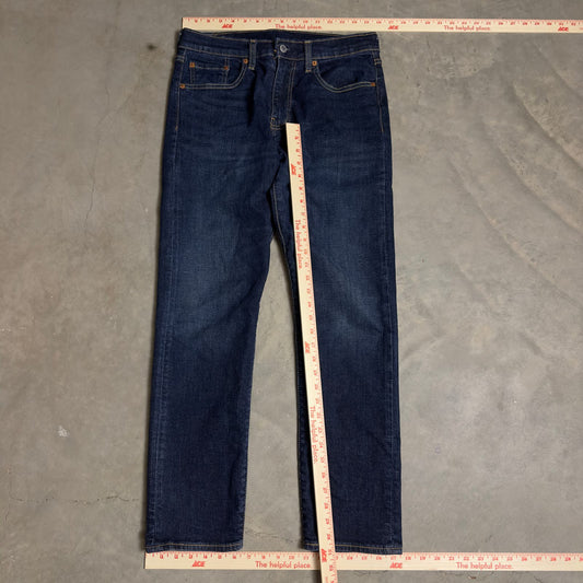 Levi's Premium 502 Taper Jeans Mens 31x32 Dark Indigo