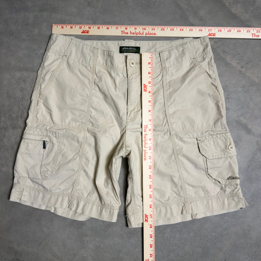 Eddie Bauer Cargo Shorts Womens 10 Beige Hiking