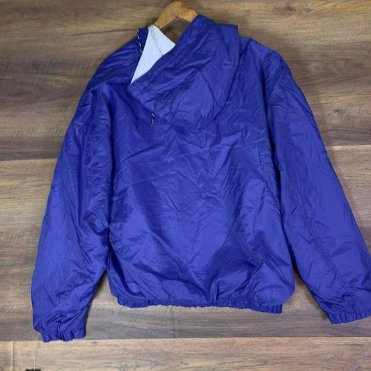 Vintage 90s Windbreaker Jacket Mens XL Purple Full Zip