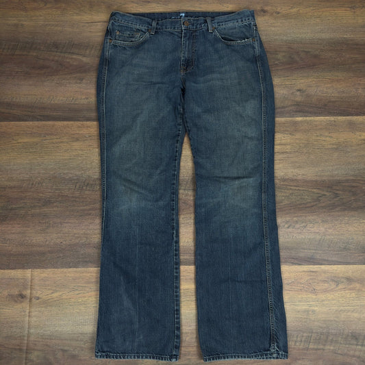 7 For All Mankind Bootcut A Pocket Jeans Mens 36 Dark Wash