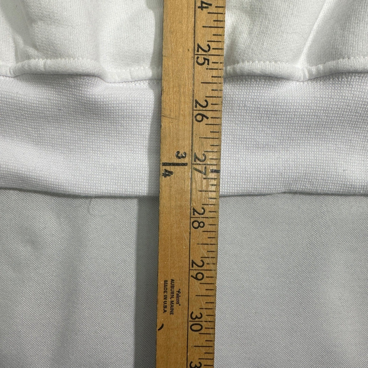 Bayside USA Crewneck Sweatshirt Mens Large White Made in USA