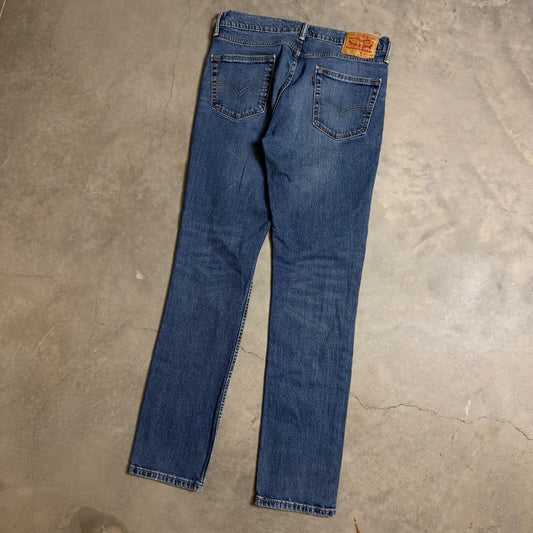 Levi's 511 Slim Fit Jeans Mens 34x34 Blue Denim Streetwear Casual Heritage