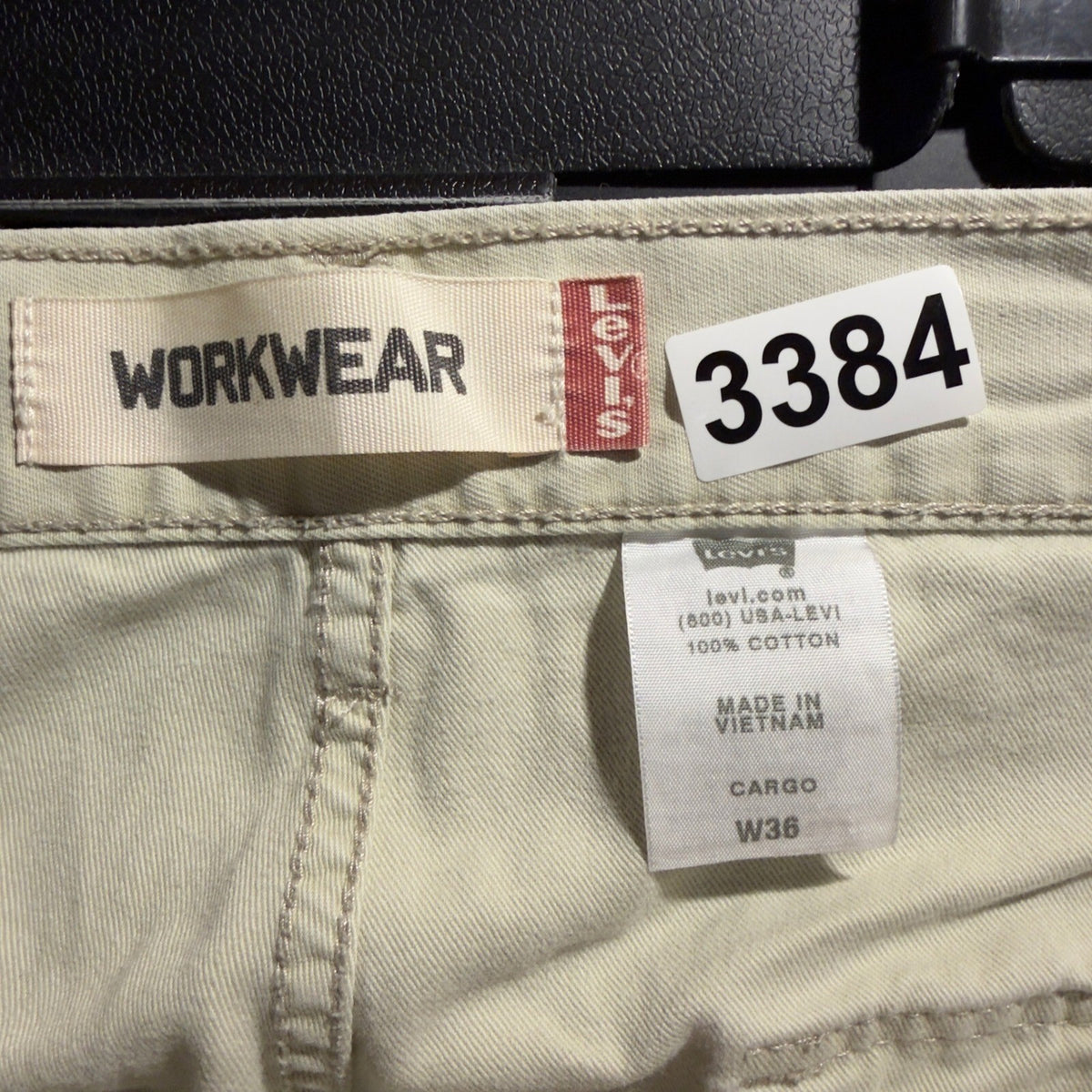 Levi's Workwear Cargo Shorts Mens 36 Tan Baggy Gorpcore Streetwear Utility