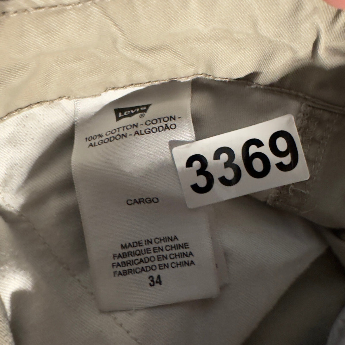 Levi's Cargo Shorts Mens 34 Khaki Baggy Streetwear Utility