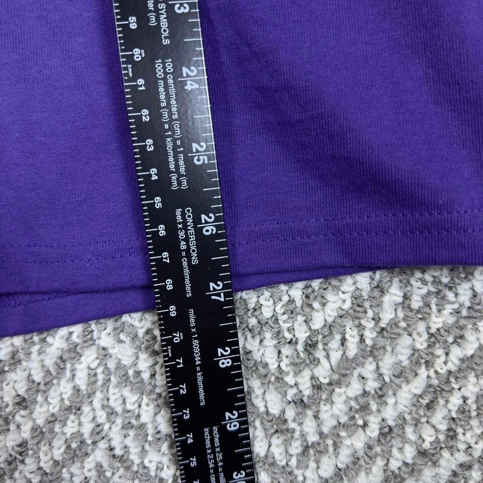 Champion T Shirt Unisex Small Purple Cotton Basic Streetwear