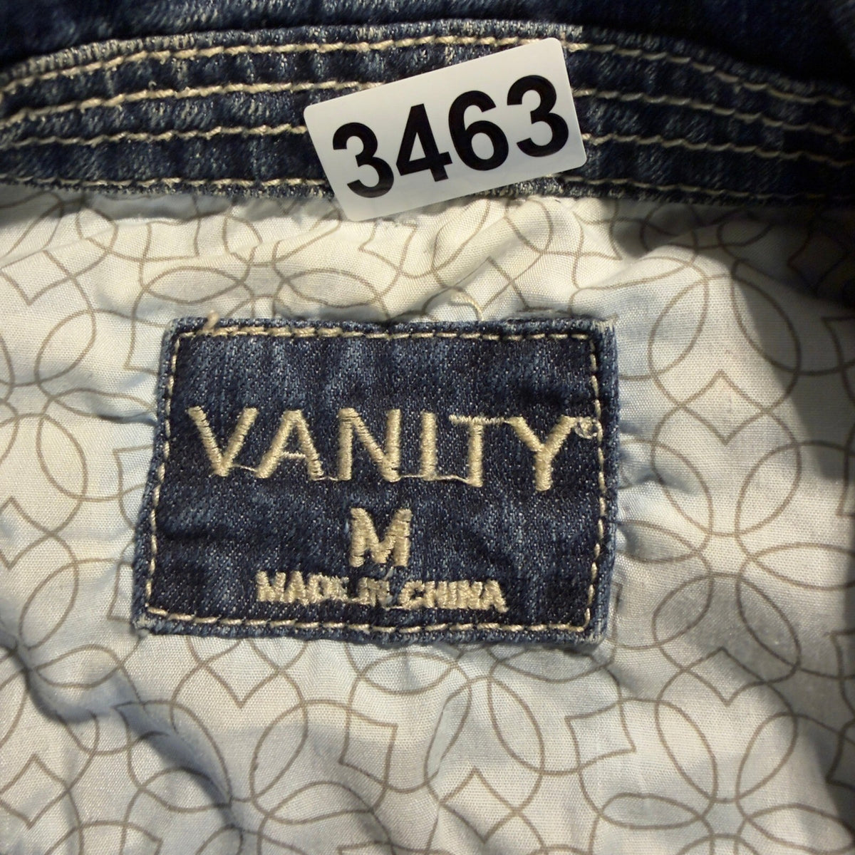 Vintage Vanity Womens M Blue Denim Vest Y2K Trucker