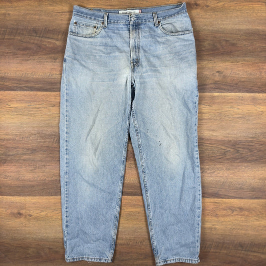 Y2K Levis 560 Comfort Fit Jeans Mens 36x32 Light Wash Baggy