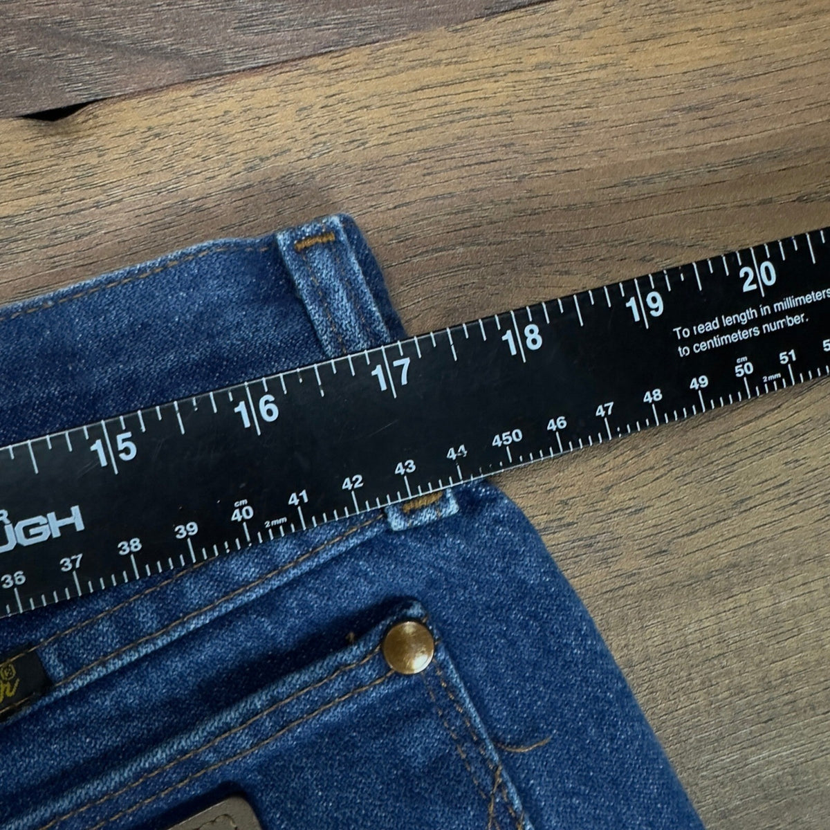 Wrangler Cowboy Cut Mens Jeans 35x32 Indigo Original Fit