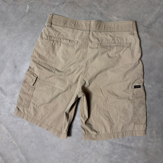 Lee Cargo Shorts Mens 30 Khaki Tan Gorpcore Utility Baggy Hiking Casual