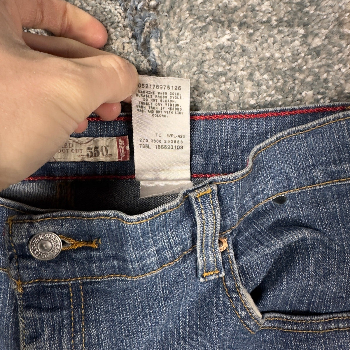 Vintage Y2K Levis 550 Relaxed Bootcut Jeans Womens 10 L Blue