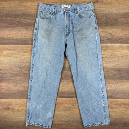 Vintage Y2K Levis 550 Relaxed Jeans Mens 36x29 Light Wash