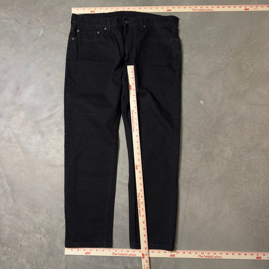 Levi's Black Straight Leg Jeans Mens No Size Tag Grunge