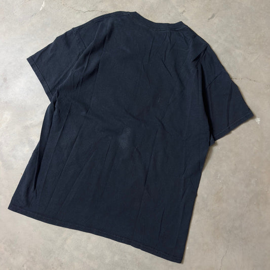 Gildan P-51 Mustang Graphic T-Shirt Mens L Black Aviation