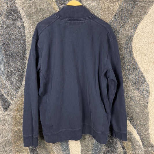 Y2K Tommy Hilfiger Athletics Sweatshirt Mens XL Navy Rugby