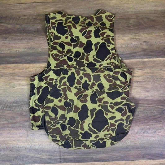 Red Head Camouflage Hunting Vest Mens M Green Brown Outdoor