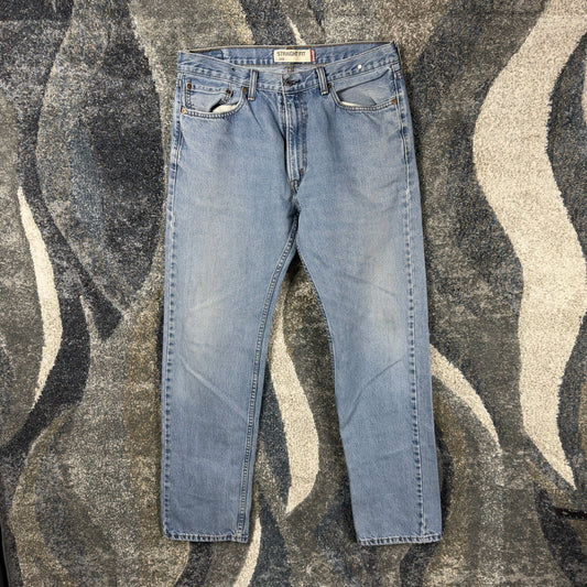 Vintage Y2K Levis 505 Straight Jeans Mens 36x36 Light Baggy
