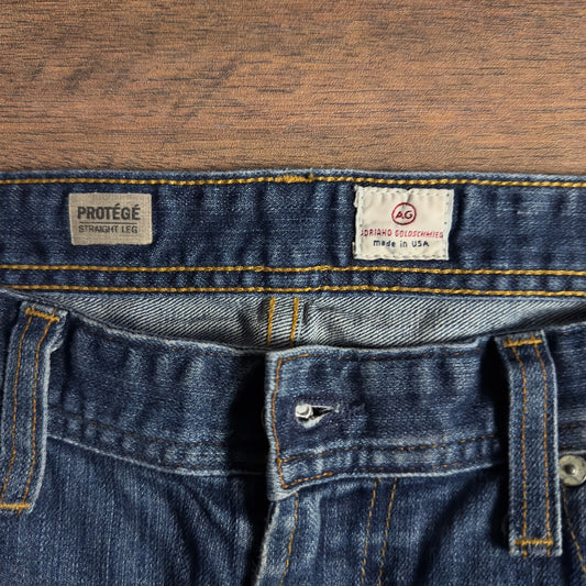 AG Adriano Goldschmied Protege Denim Shorts Mens 36 Cut Off
