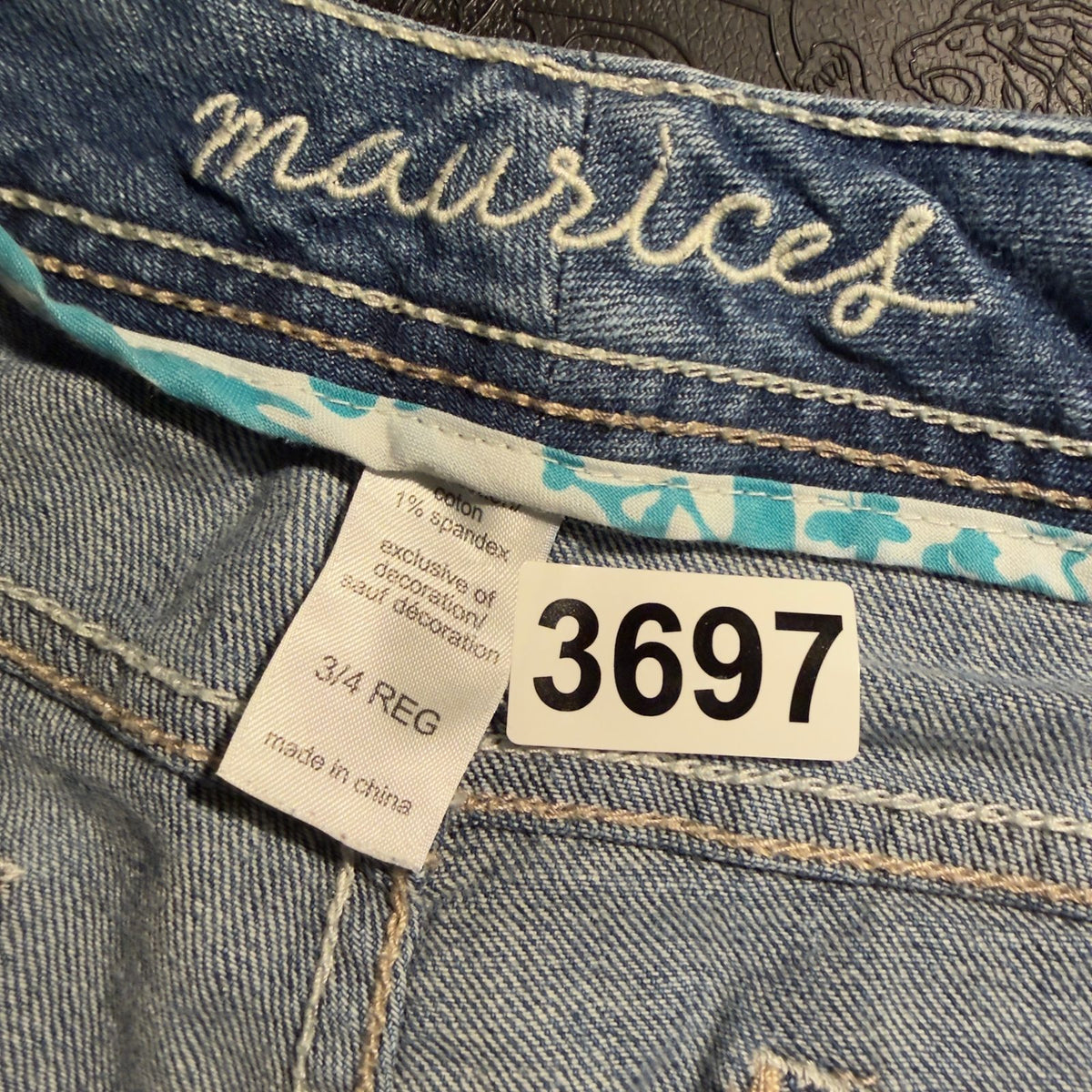 Maurices Bootcut Baggy Jeans Womens 3/4 Blue
