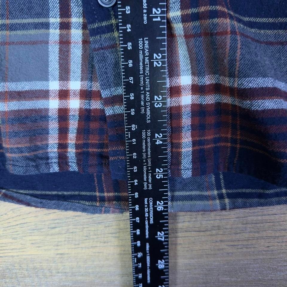 Vintage Eddie Bauer Plaid Flannel Shirt Mens M Outdoor