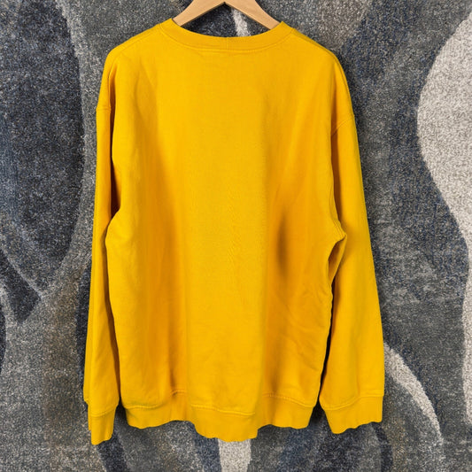 Vintage Y2K Nike Silver Tag Crewneck Mens XXL Yellow Logo
