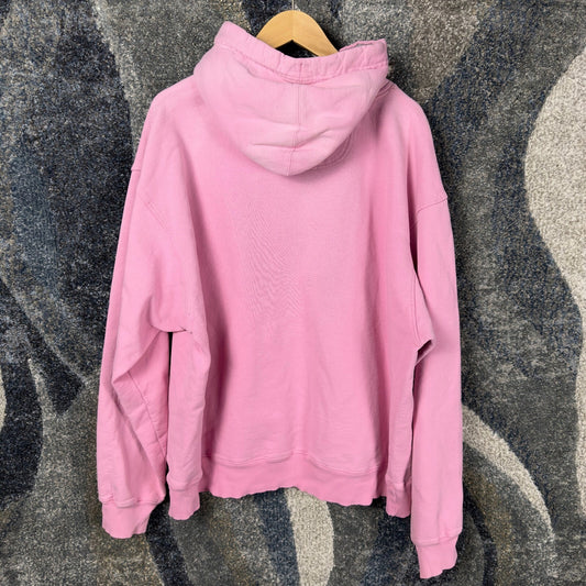 Y2K Champion Hoodie Mens XL Pink Oversized Barbiecore Boxy