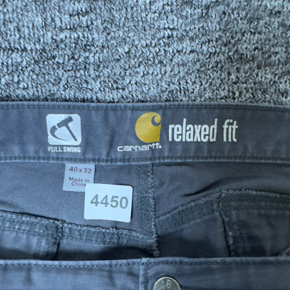 Carhartt Full Swing Relaxed Pants Mens 40x32 Gray Baggy