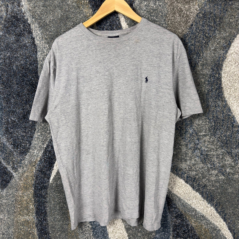 Vintage Polo Ralph Lauren T-Shirt Mens M Heather Grey Pony
