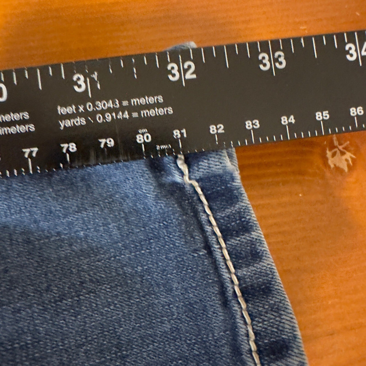 Y2K Charme Bootcut Jeans Womens 34 Blue Embroidered Sequin